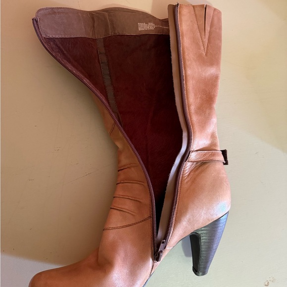 Miz Mooz Tan Heeled Boots - Picture 16 of 16